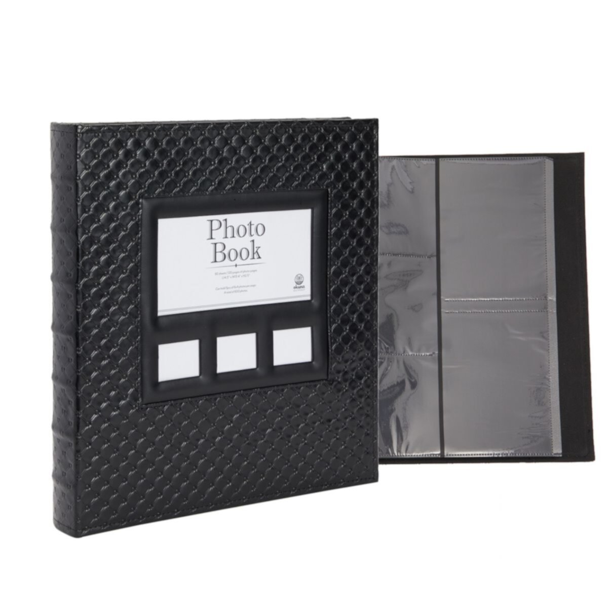 Faux Leather Wedding Photo Album, 600 Pockets for 4x6 Inch Photos (14.5 x 13.5 In) Okuna Outpost