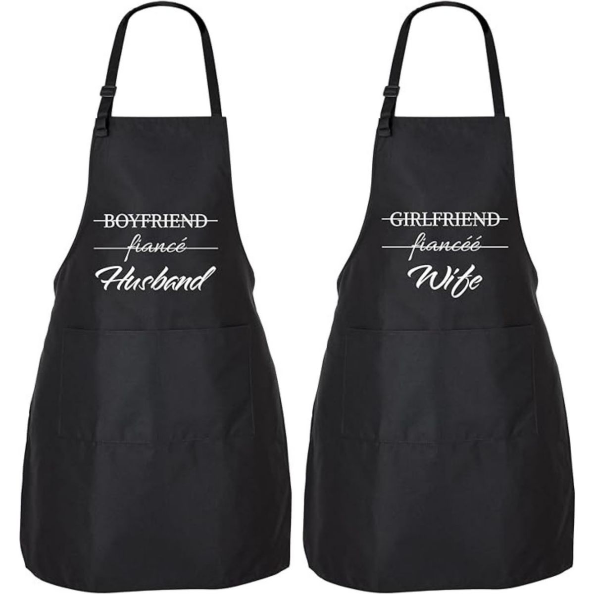 Zulay Kitchen Funny Aprons for Men, Women & Couples Zulay