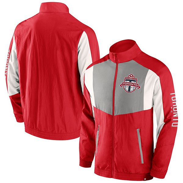 Мужская Куртка Fanatics Branded Красная Toronto FC Fundamentals Raglan Full-Zip Track Jacket Fanatics Brands - White Label