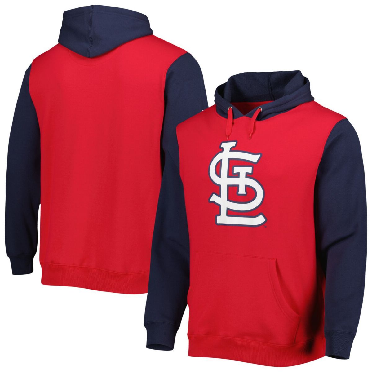 Мужское худи Stitches с капюшоном и флисовым подкладом для болельщиков St. Louis Cardinals Stitches