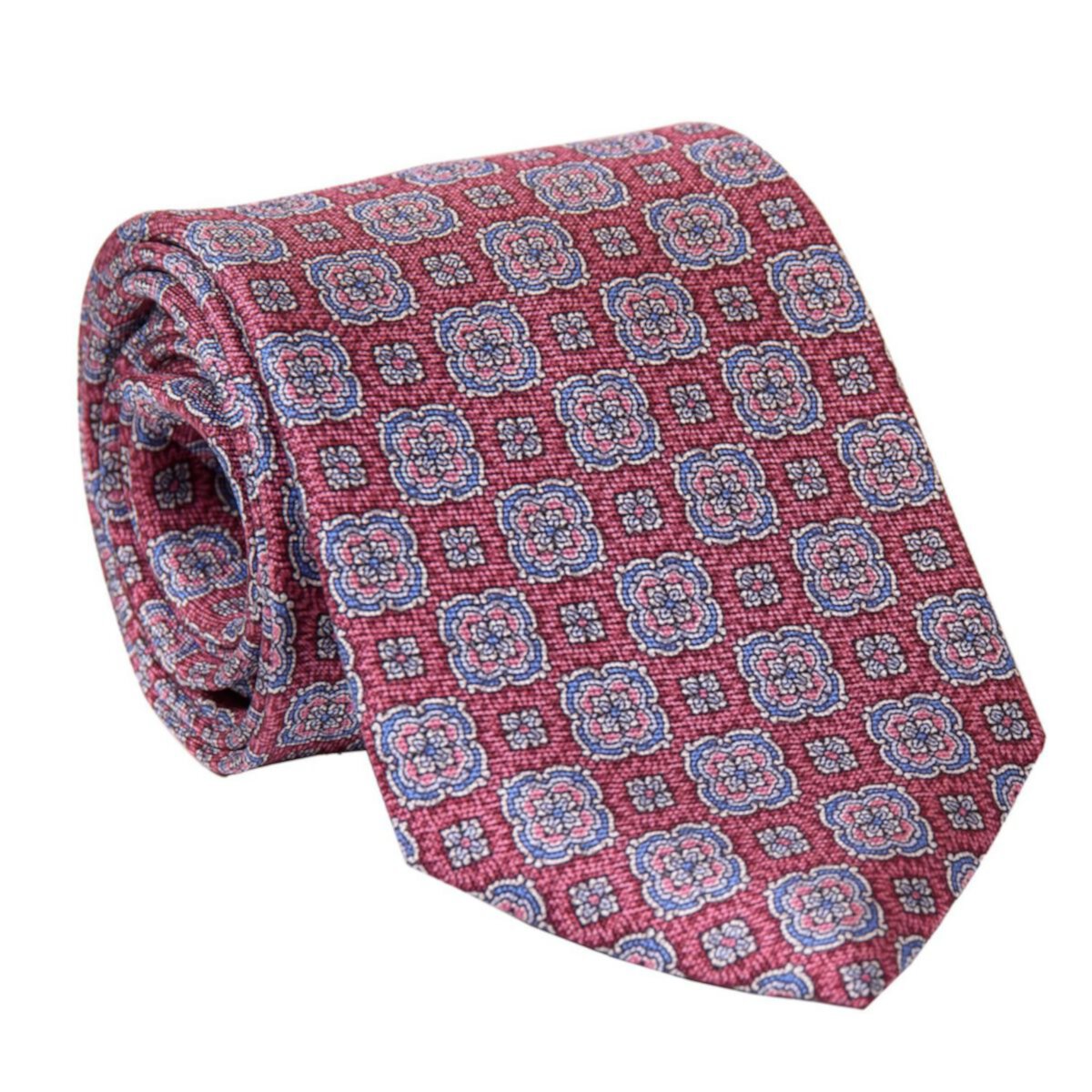 Veneto - Extra Long Printed Silk Tie For Men Elizabetta
