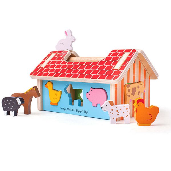 Bigjigs Toys, Farmhouse Sorter Bigjigs Toys