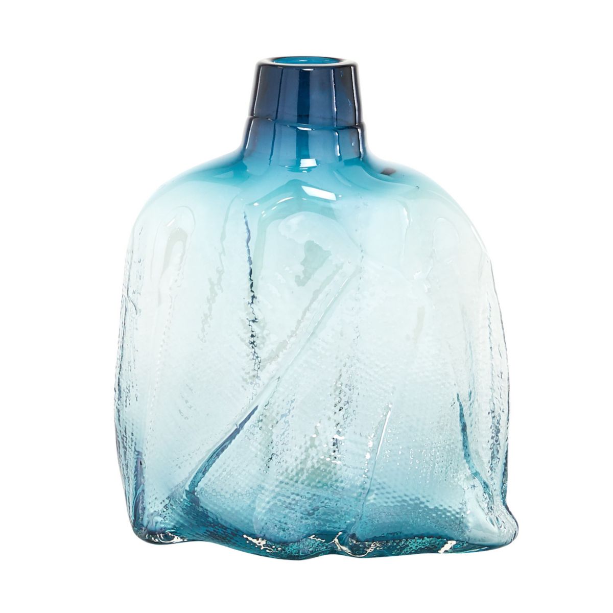 Stella & Eve Modern Blue Glass Vase Stella & Eve