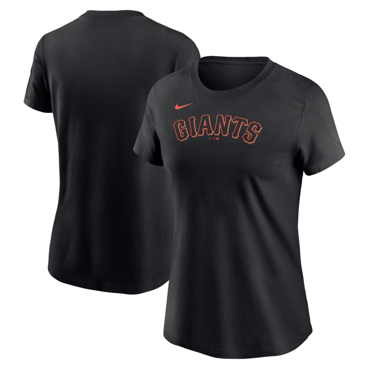 Women's Nike  Black San Francisco Giants Wordmark T-Shirt Nitro USA