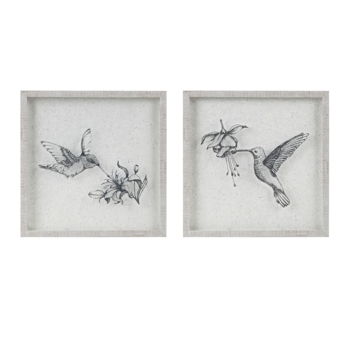 Urban Habitat Humming Birds 2-Piece Framed Graphics Wall Art Set Urban Habitat