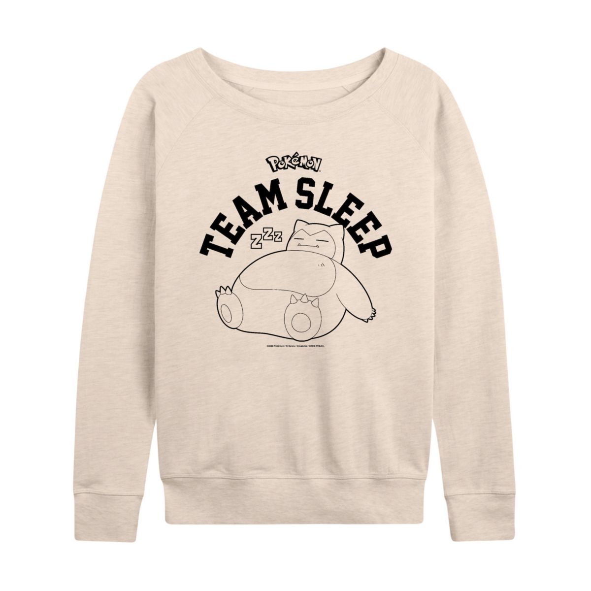 Женская Футболка Pokemon Plus Snorlax Team Sleep Graphic Pullover Pokemon