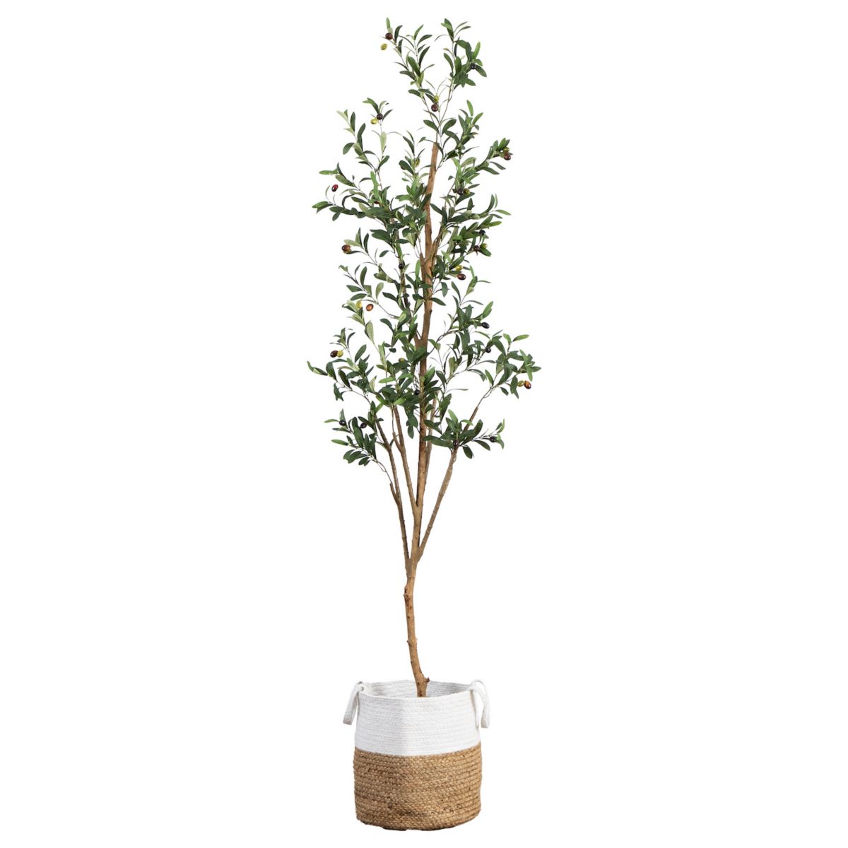 nearly natural 7-ft. Artificial Olive Tree Floor Decor NEARLY NATURAL