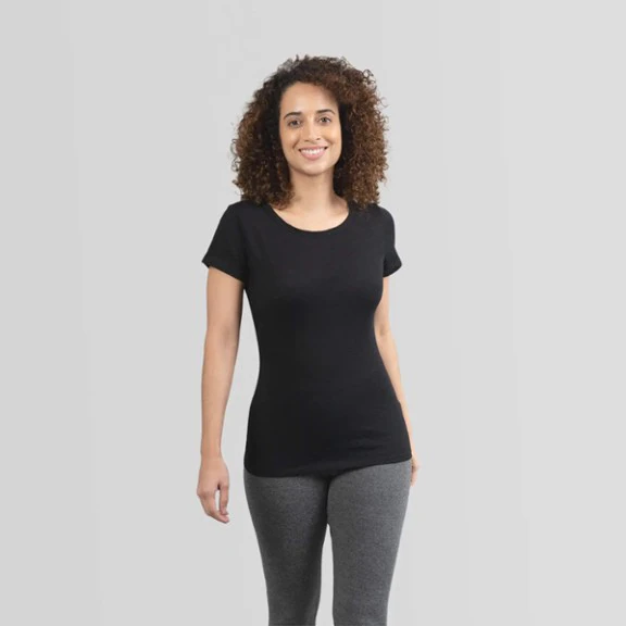 160 Ultralight Alpaca Wool Crew Neck Base Layer T-Shirt - Women's Arms of Andes