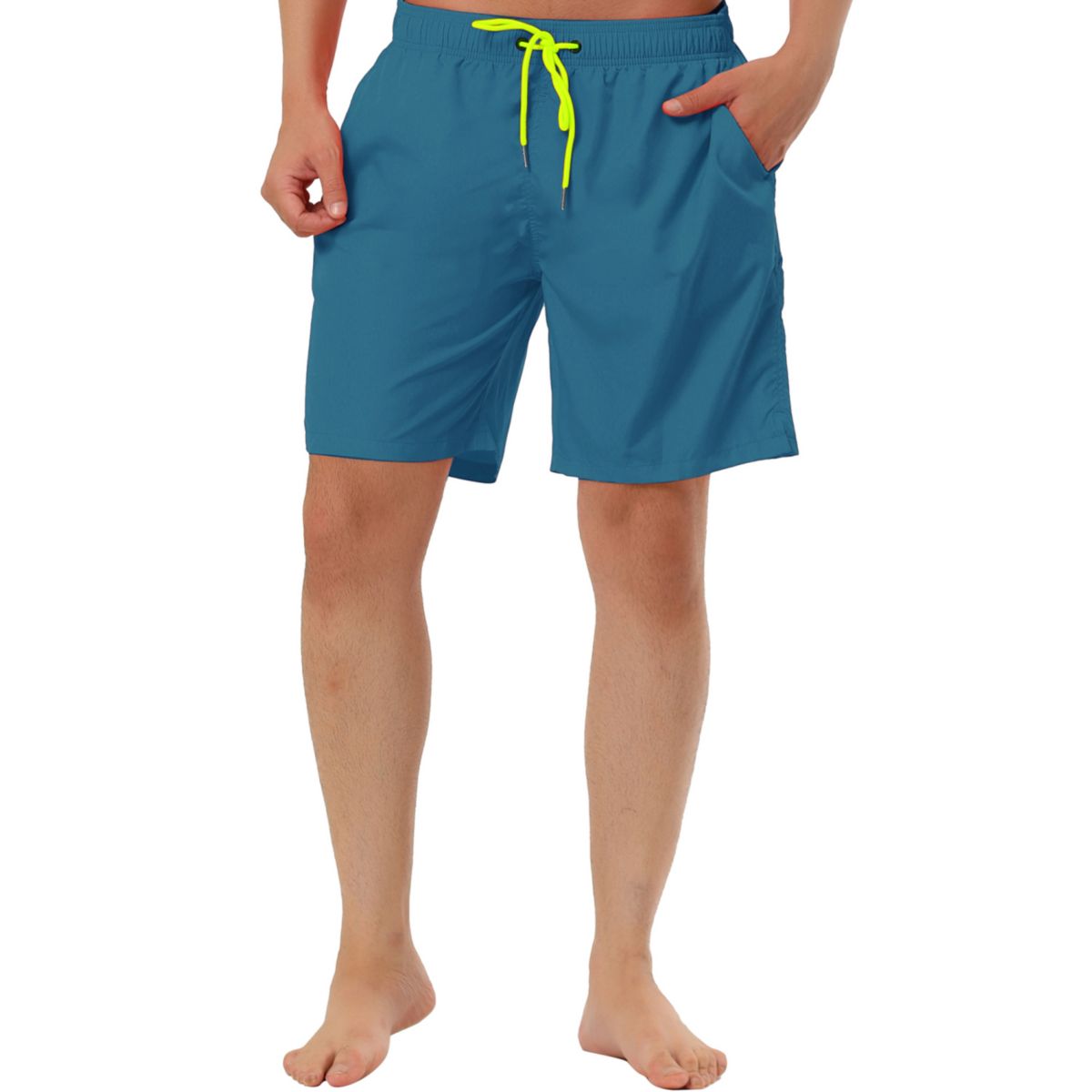 Men's Casual Holiday Beach Elastic Waistband Surfing Mesh Lining Solid Board Shorts Lars Amadeus