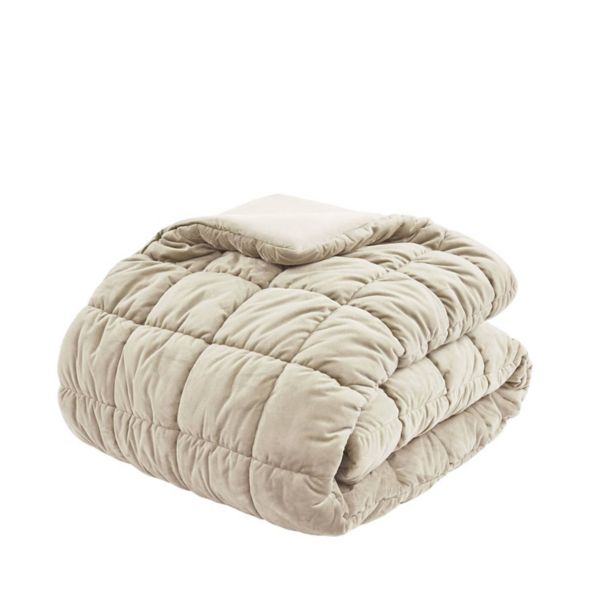 Intelligent Design Velvet Dream Puff Comforter Set Intelligent Design