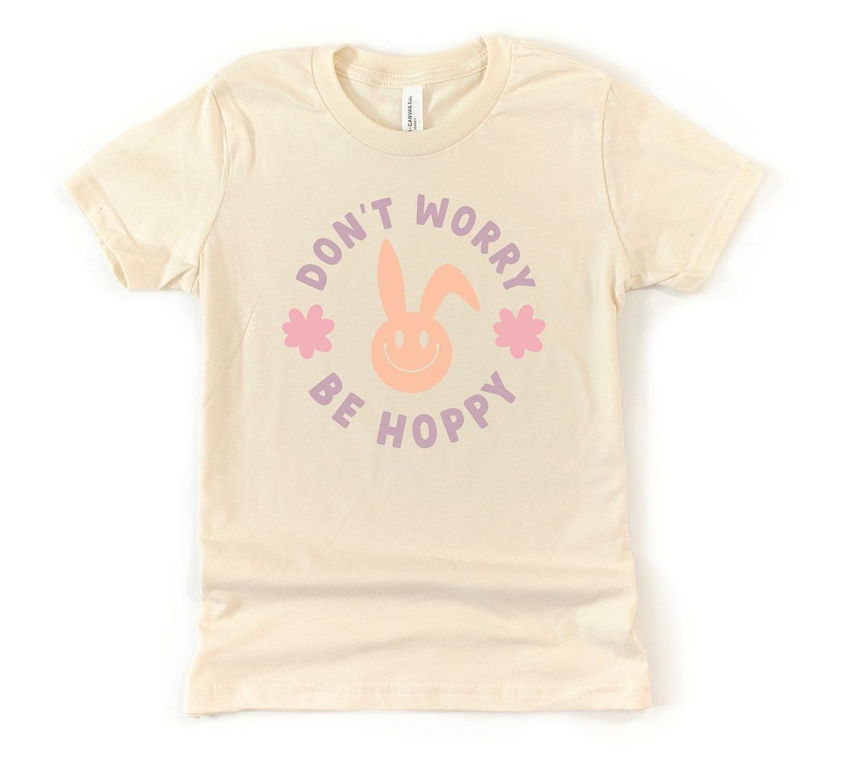 Футболка Для девочек The Juniper Shop Don't Worry Be Hoppy Bunny Youth Short Sleeve Graphic Tee The Juniper Shop