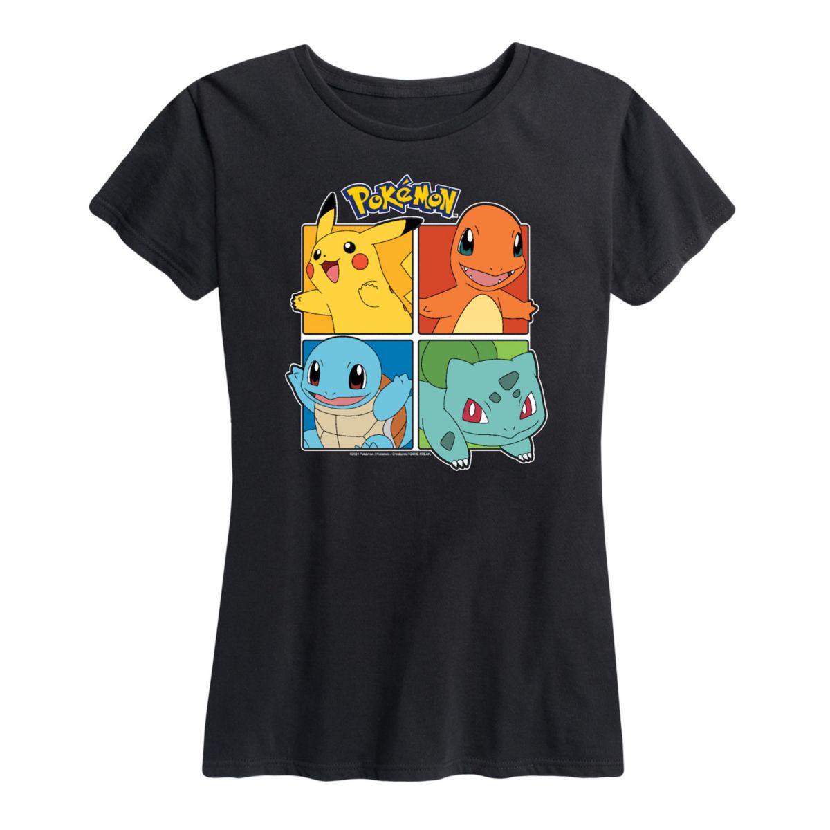 Женская Футболка Pokemon Plus Pokemon Partner Squares Graphic Tee Pokemon