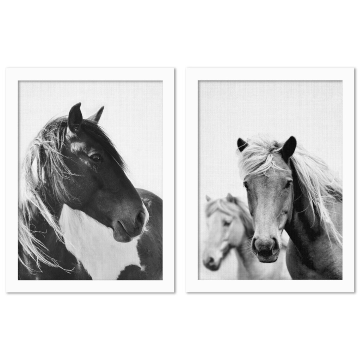 Americanflat 2-pc. Framed Print Wall Art - Wild Horses Americanflat