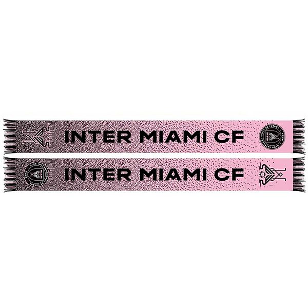 Двусторонний шарф Inter Miami CF Speckle с принтом и 100% полиэстером Ruffneck Scarves