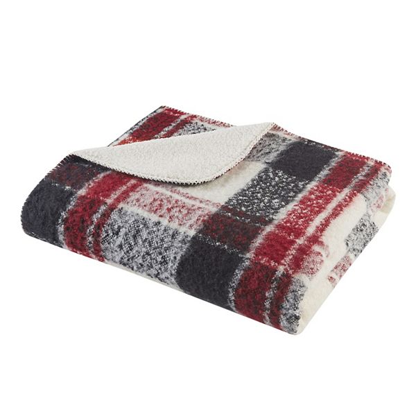 Woolrich Bloomington Faux Mohair to Sherpa Throw Woolrich