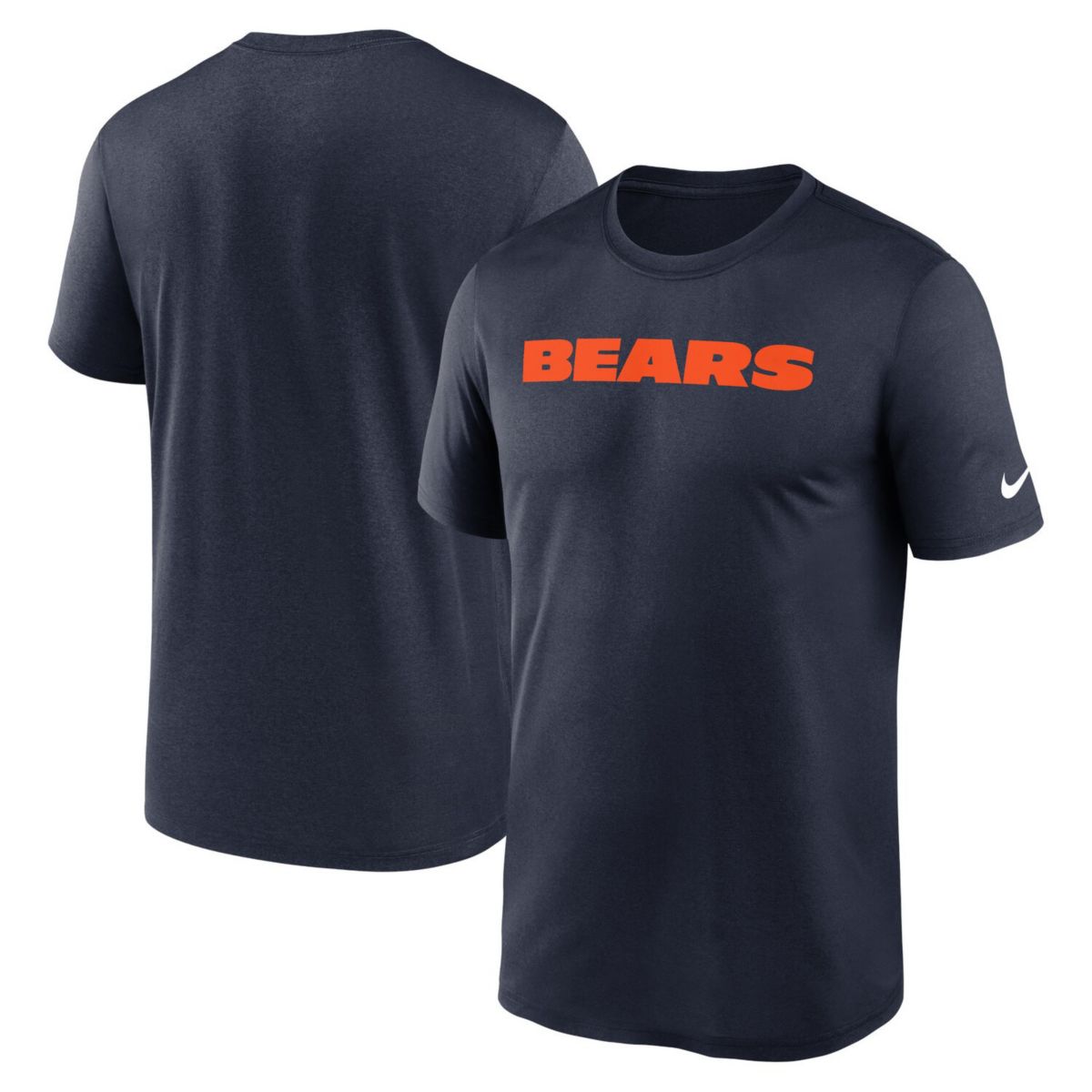 Men's Nike Blue Chicago Bears Primetime Legend Wordmark Performance T-Shirt Nitro USA