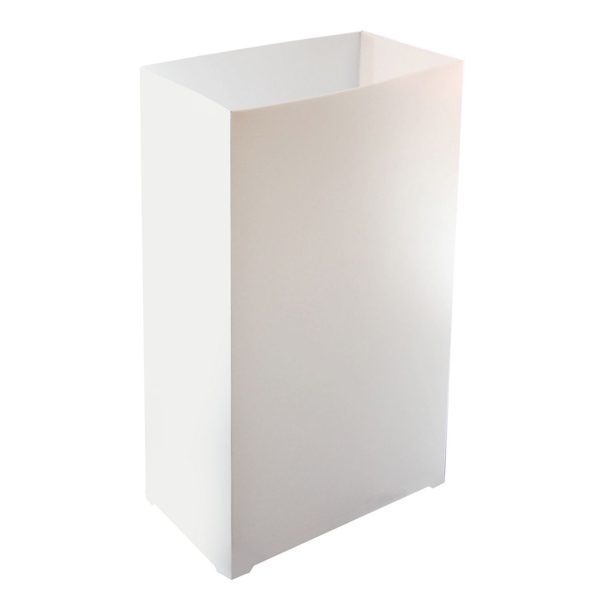 LumaBase Plastic Luminaria Lanterns - White (100 count) LumaBase