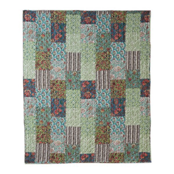 Плед Jasmin 127x152 см, влагостойкий, стеганый, с реверсивным дизайном Greenland Home Fashions