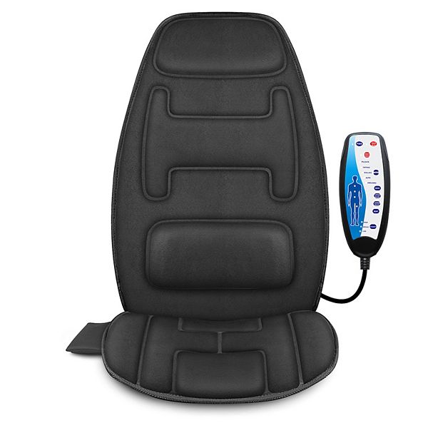 Snailax Motors Massage Seat Cushion With Heating, Back Massager Chair Pad, Vibrtion Car Massage Snailax