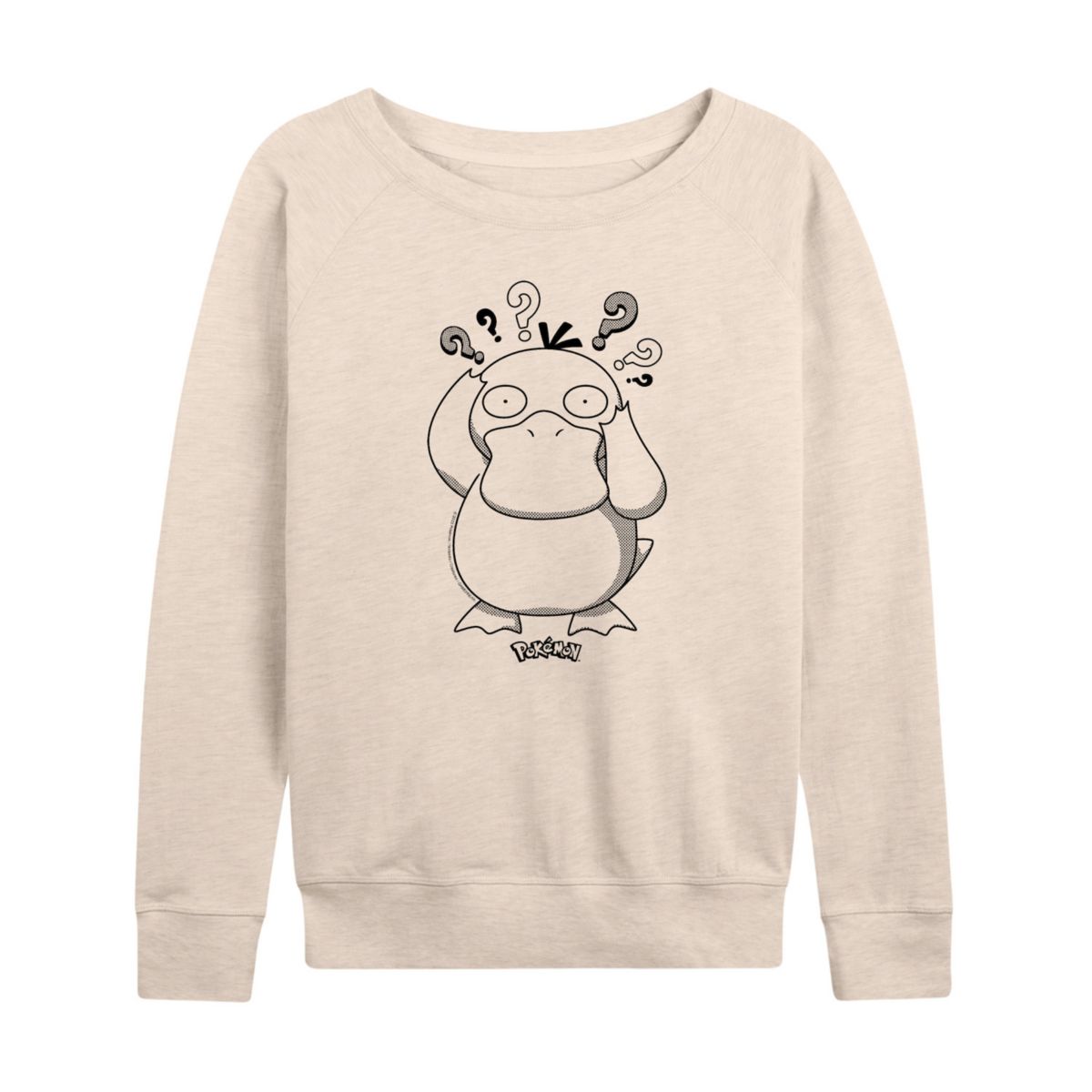 Женская Футболка Pokemon Plus Psyduck Pattern Graphic Pullover Pokemon