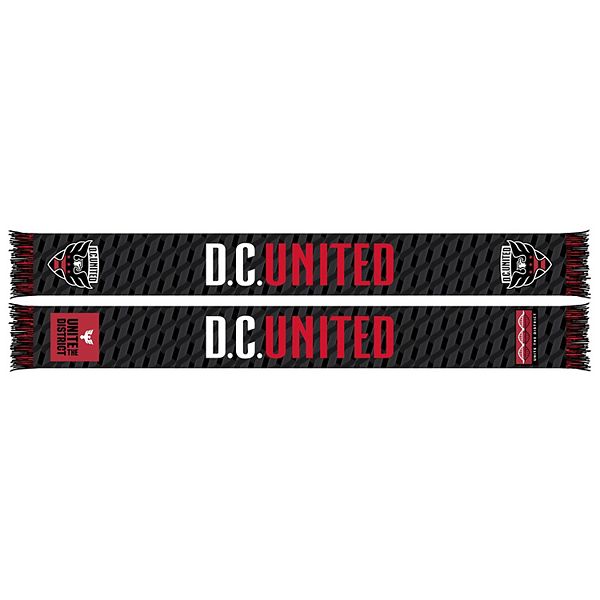 Длинный шарф Ruffneck Scarves Black D.C. United 2024 Jersey Hook Ruffneck Scarves