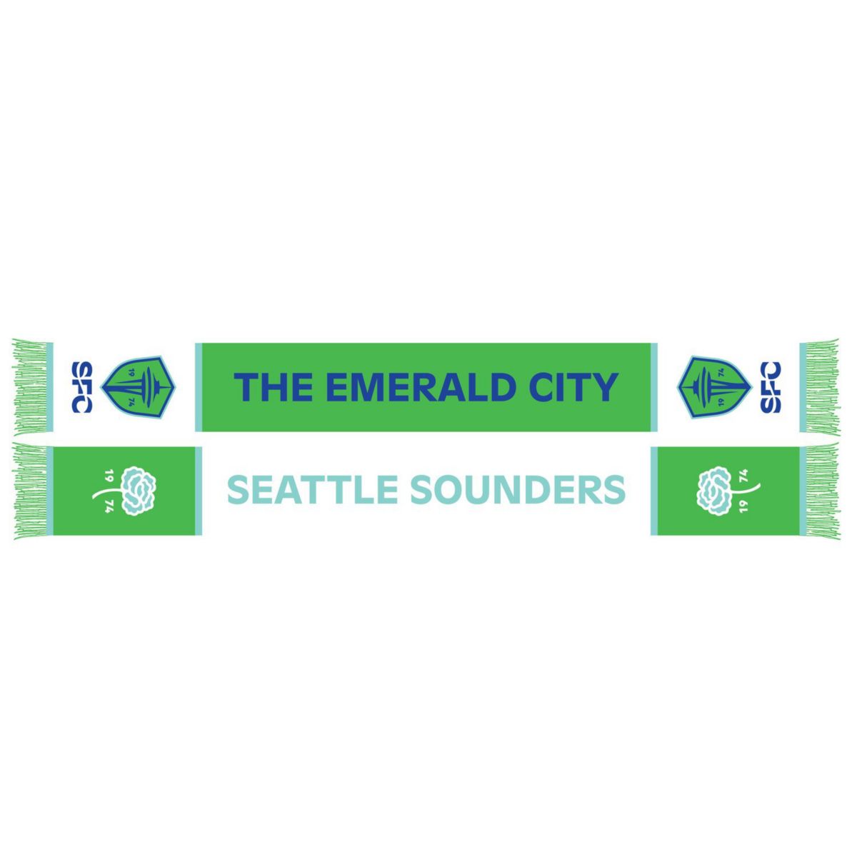 Длинный шарф Seattle Sounders FC Emerald City Unbranded