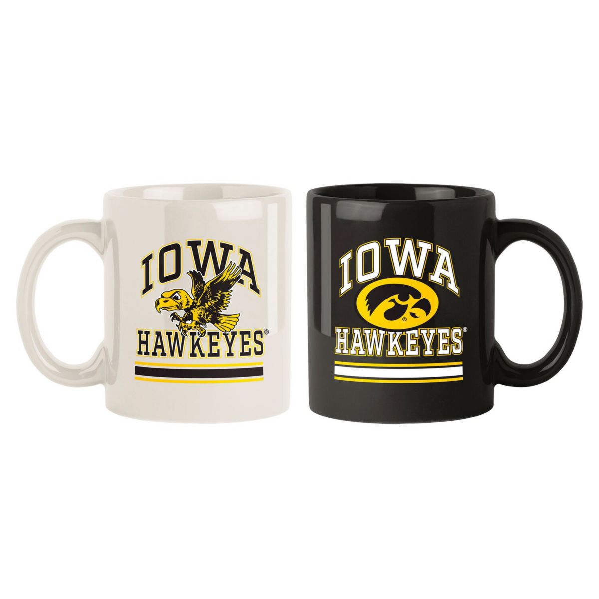 Iowa Hawkeyes 2-Pack 15oz. Color Mug Set Logo Brand