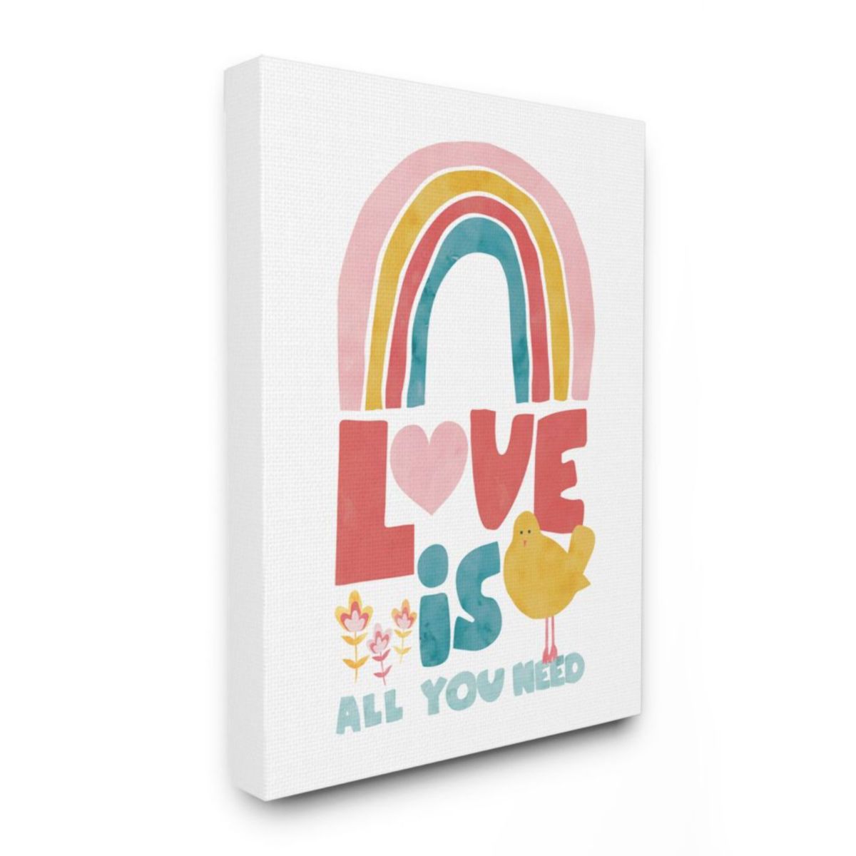 Stupell Home Decor Whimsical Kid's Rainbow Love Is All You Need Quote Wall Art Stupell Home Decor