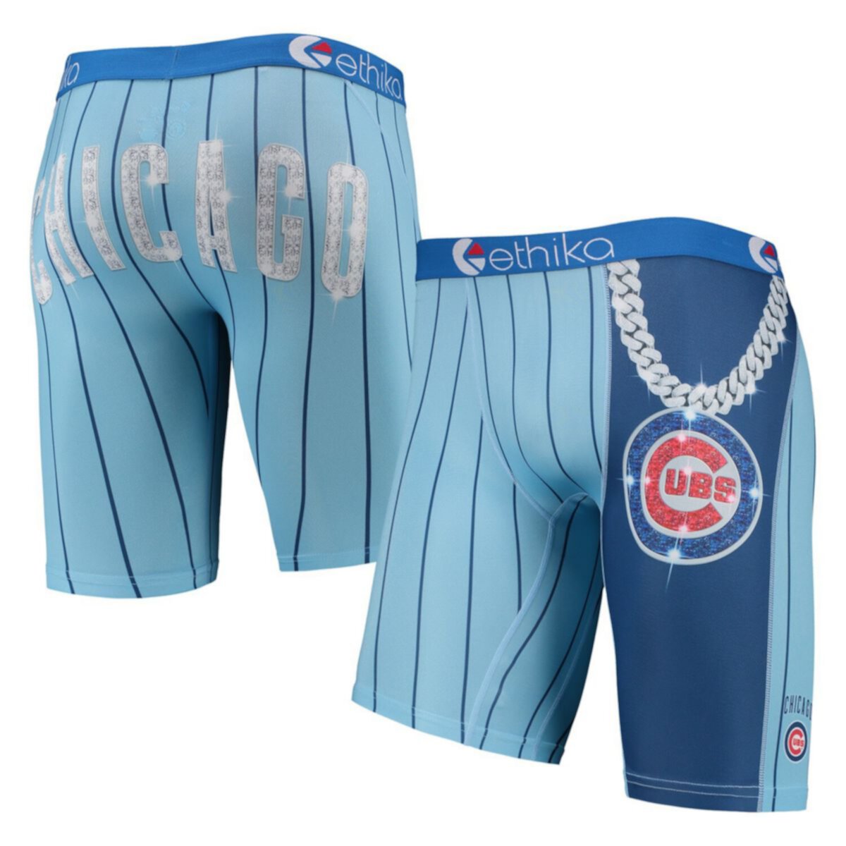 Мужские боксеры Ethika Royal Chicago Cubs Slugger с эластичным поясом и оригинальным дизайном Unbranded