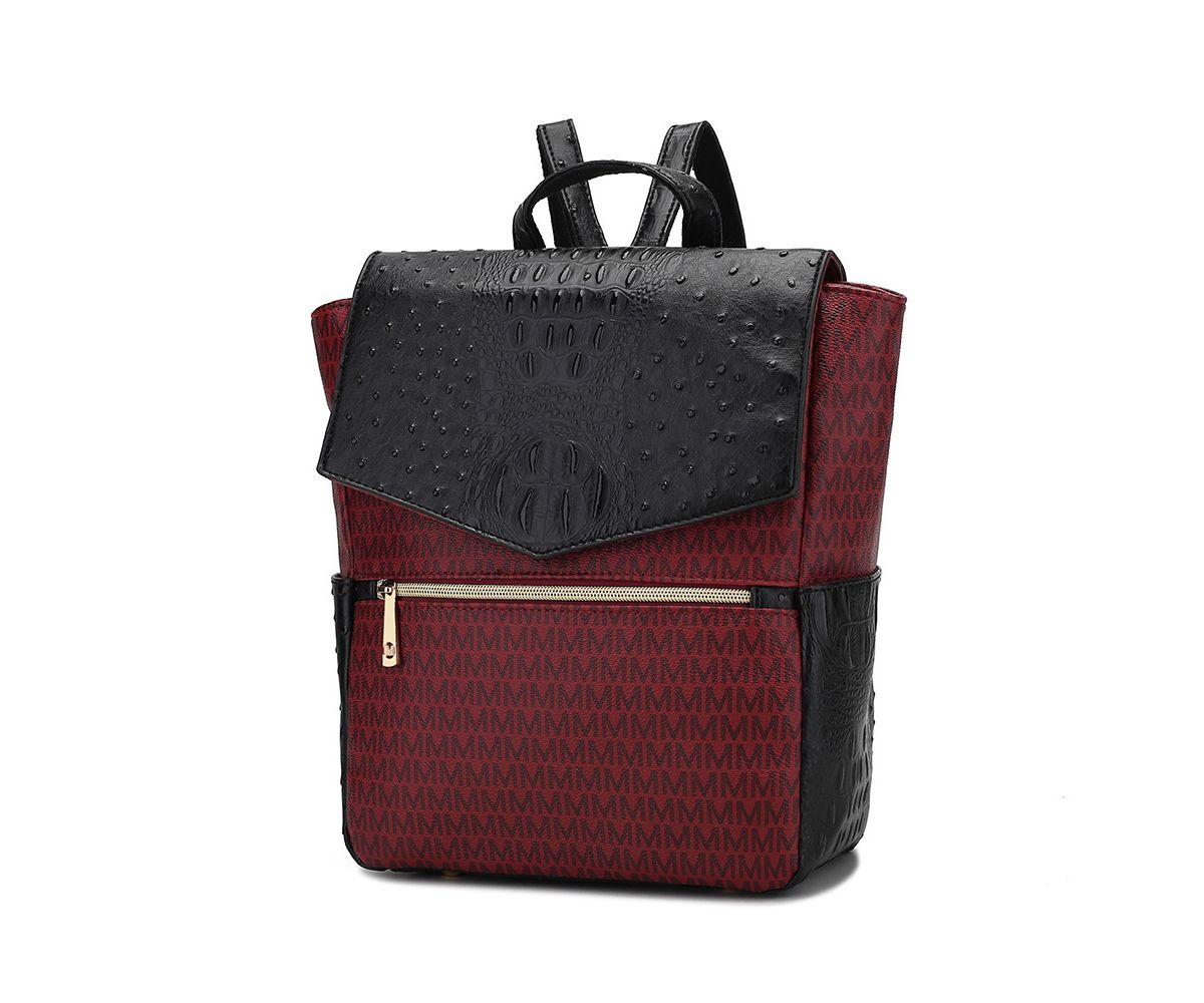 MKF Collection Leidy M Signature/Croco Backpack by Mia K. MKF Collection