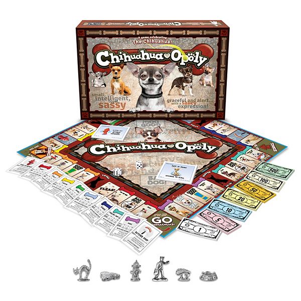 Настольная игра Chihuahua-Opoly для 2-6 игроков, картонная и пластиковая, для детей от 8 лет Late For The Sky