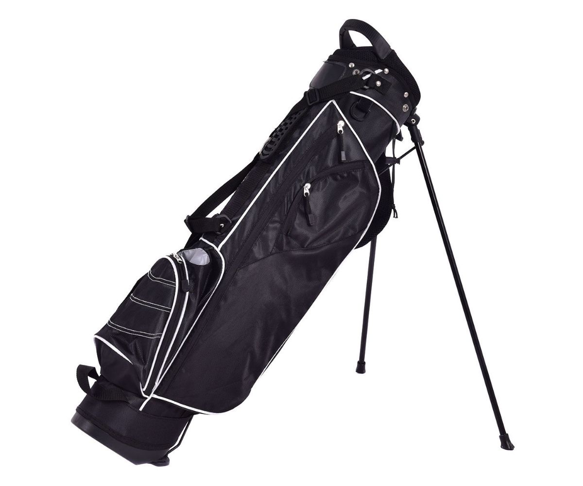 Golf Stand Cart Bag with 4 Way Divider Carry Organizer Pockets Slickblue