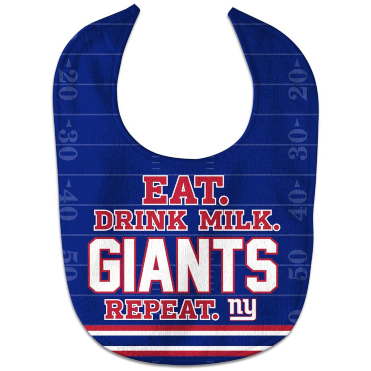 Слюнявчик WinCraft New York Giants Eat. Drink. Repeat. All-Pro Unbranded