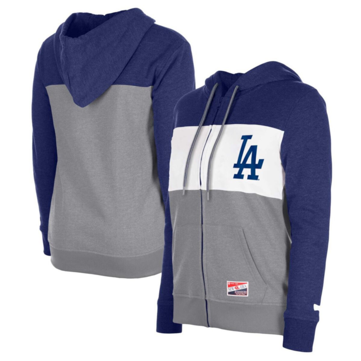 Женская Повседневная куртка New Era Royal Los Angeles Dodgers Color Block с полной молнией New Era