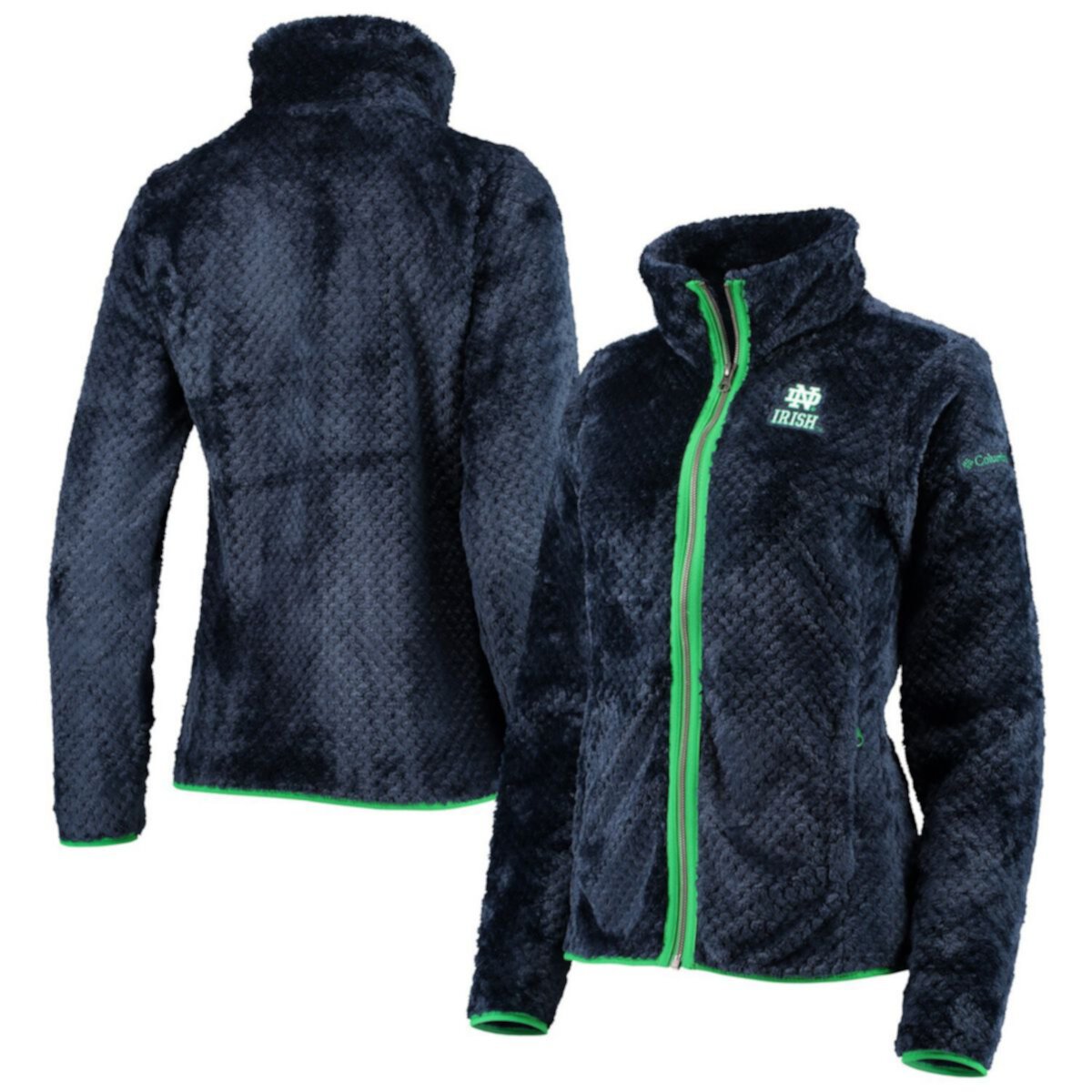 Женская Куртка Columbia Navy Notre Dame Fighting Irish Fireside II Sherpa Full-Zip Unbranded