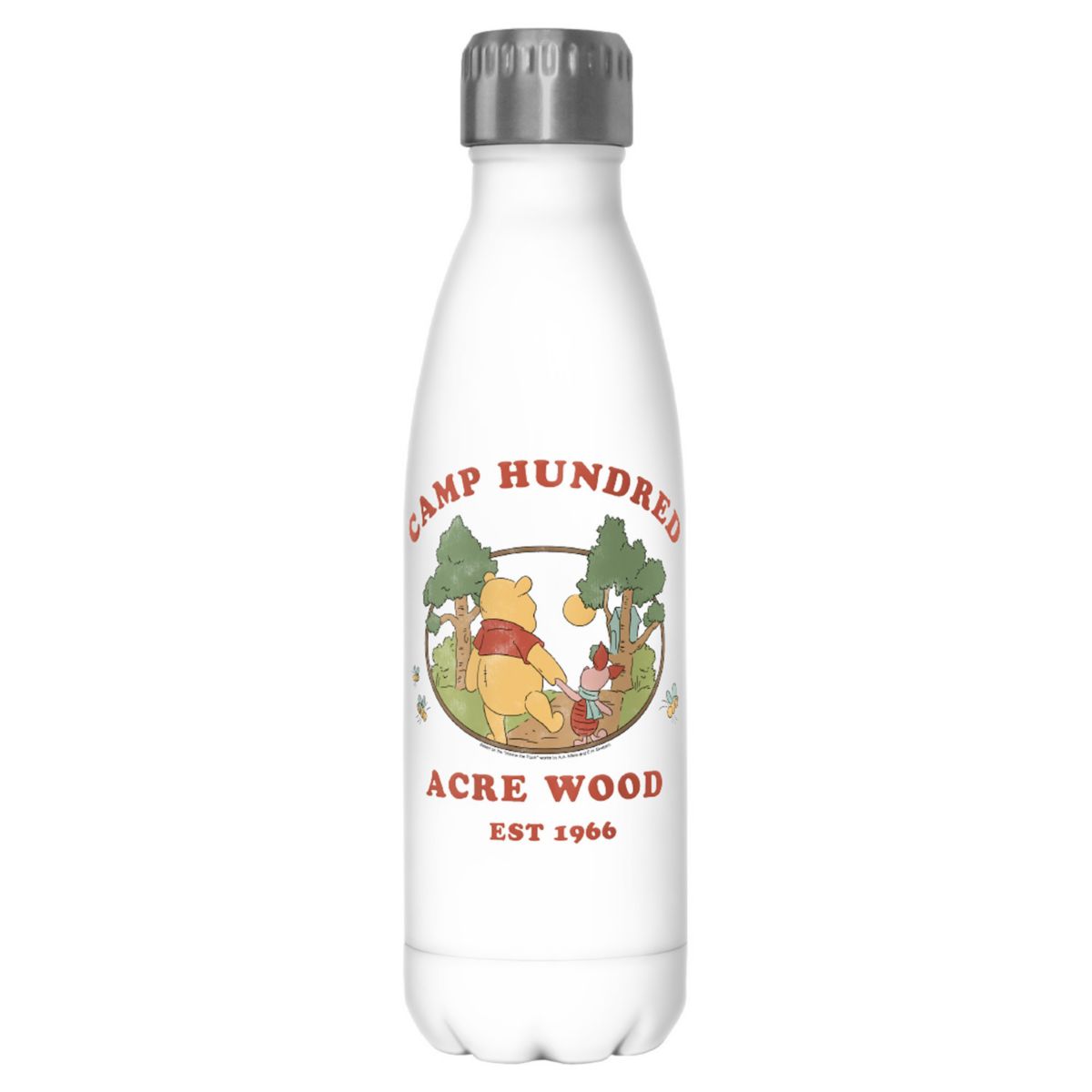 Disney's Winnie The Pooh Camp Hundred Acre Wood Est. 1966 17-oz. Stainless Steel Bottle Licensed Character