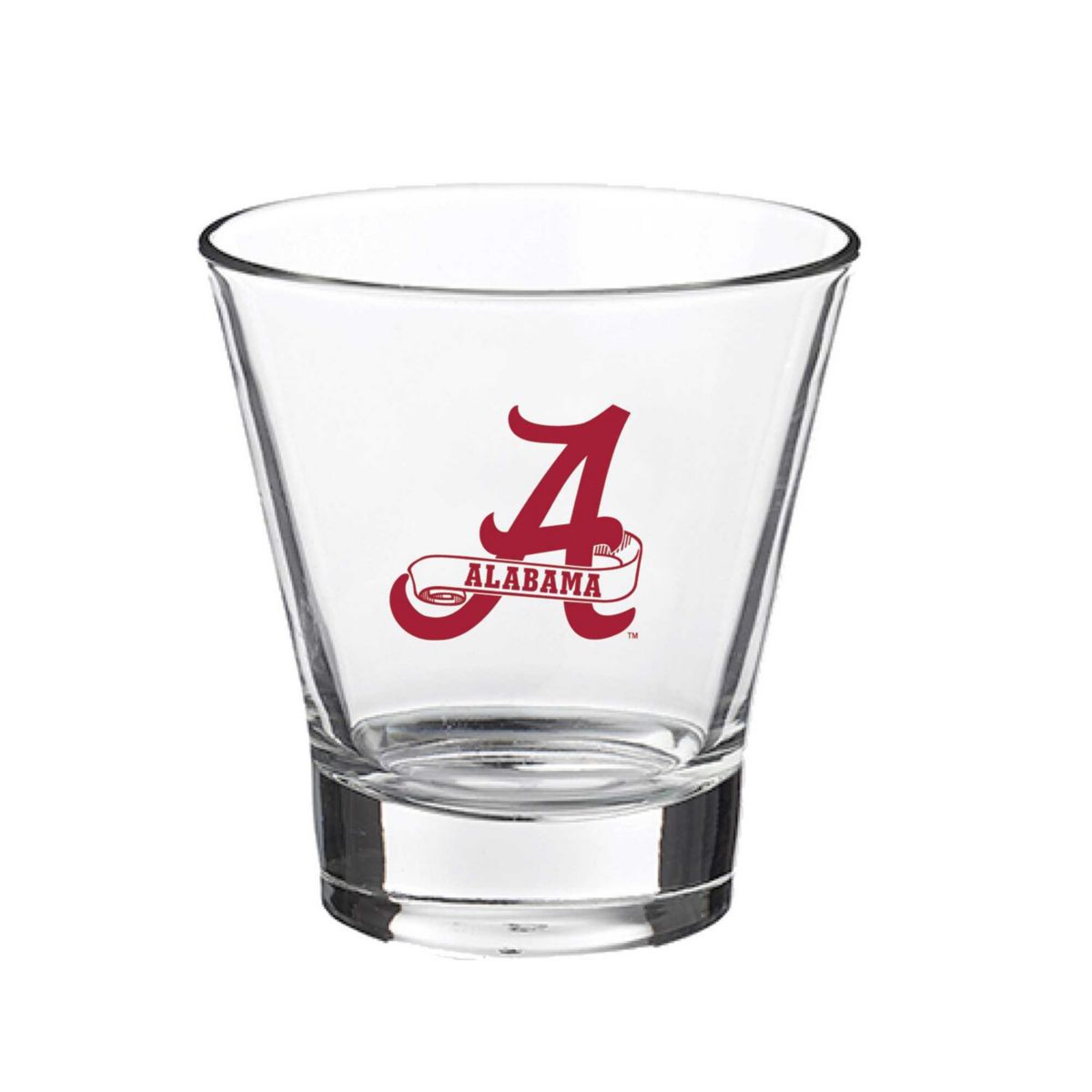 Alabama Crimson Tide 12oz. Slant Vault Rock Glass Indigo Falls