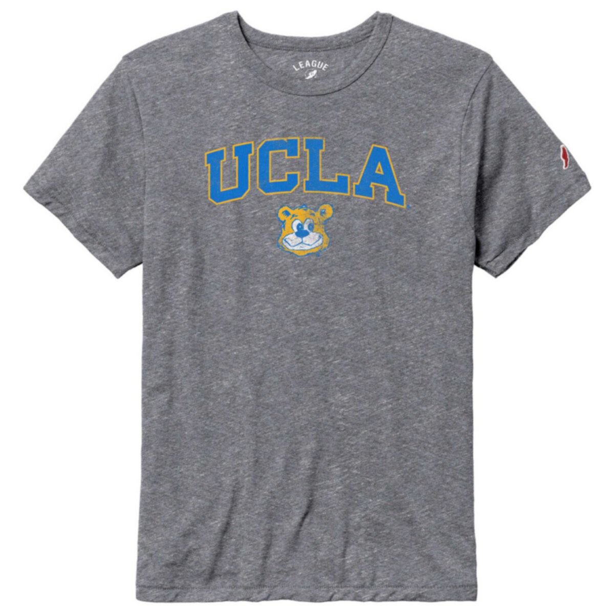 Men's League Collegiate Wear Heather Gray UCLA Bruins Tall Arch Victory Falls Tri-Blend T-Shirt League Collegiate Wear