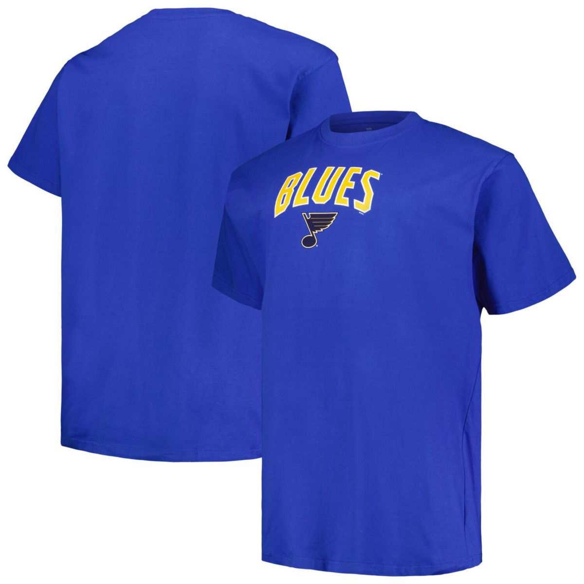 Men's Profile Blue St. Louis Blues Big & Tall Arch Over Logo T-Shirt Profile