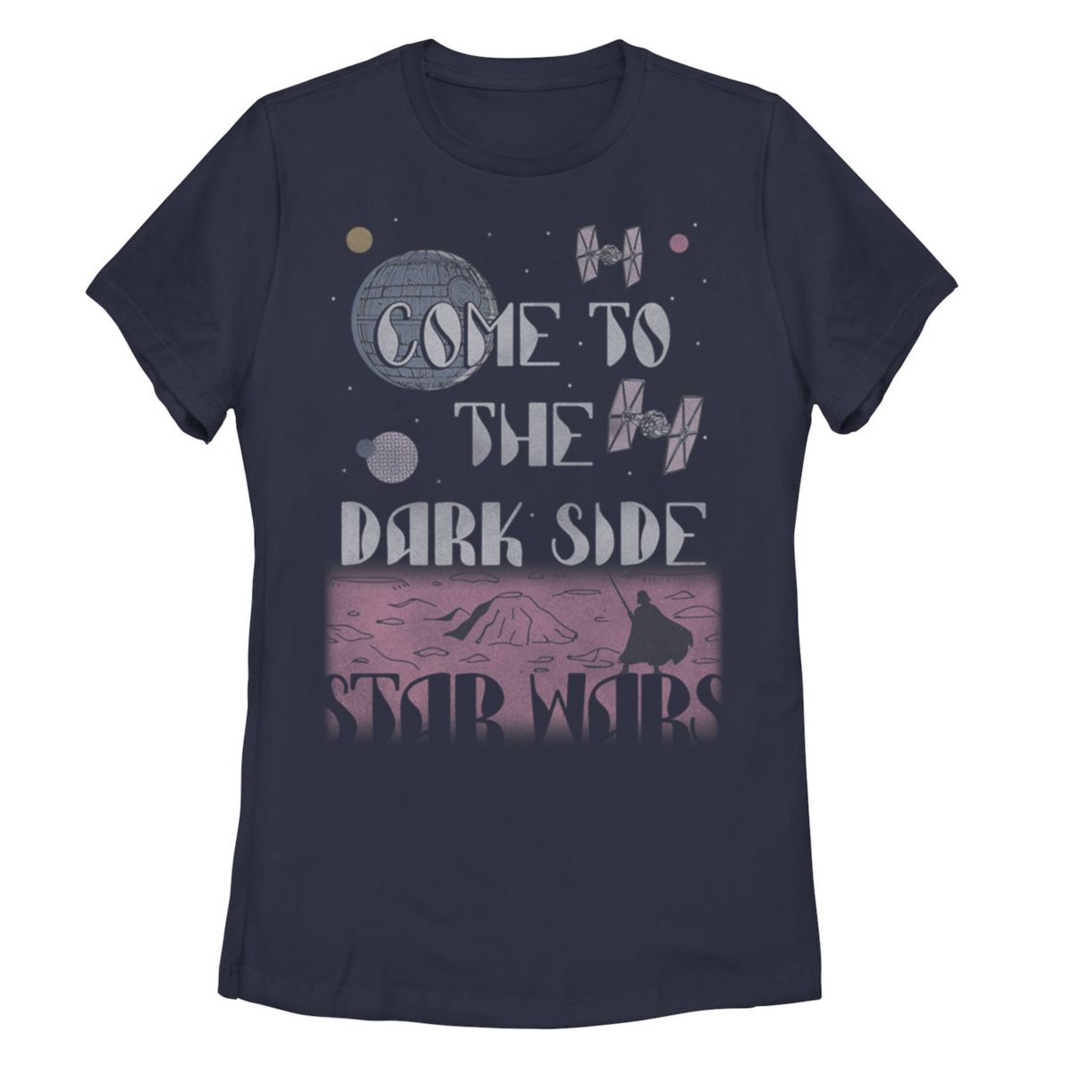 Juniors' Star Wars Come To The Dark Side Graphic Tee Star Wars