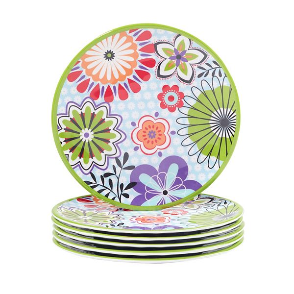 Certified International Carnaby 6-pc. Melamine Salad Plate Set Certified International