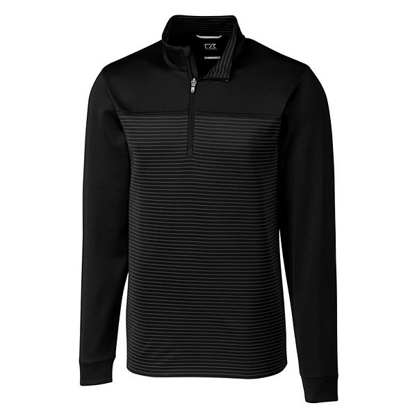 Мужская Повседневная куртка Cutter & Buck Traverse Stripe Stretch Quarter Zip Cutter & Buck