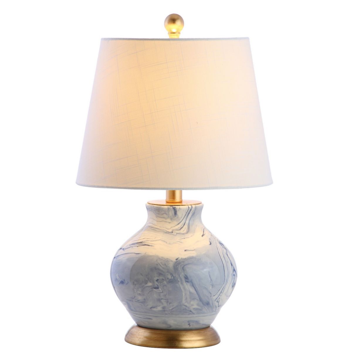 Holly Marbleized Ceramic Led Table Lamp Jonathan Y Designs