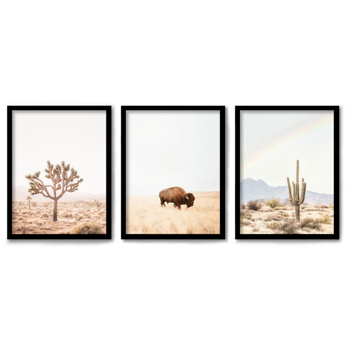 Americanflat Southwest Framed Wall Art 3-piece Set Americanflat