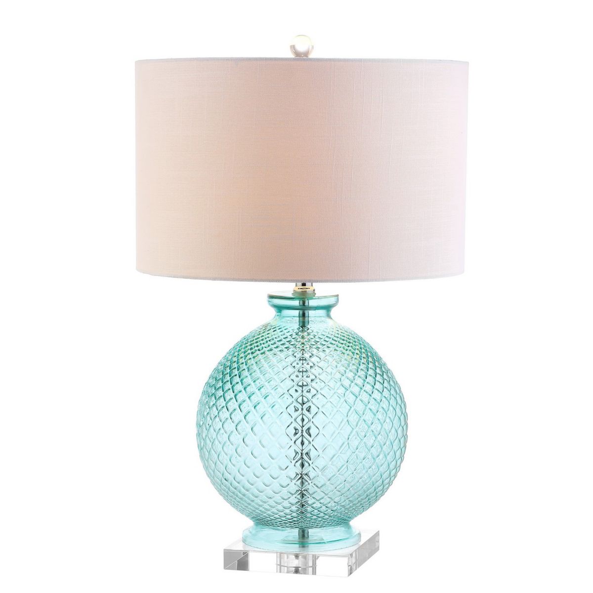 Estelle Glass And Crystal Led Table Lamp Jonathan Y Designs