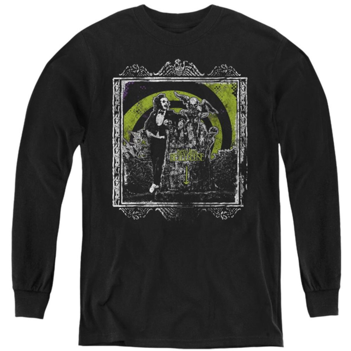 Свитер Licensed Character Детский Beetlejuice Here Lies Youth Long Sleeve Sweatshirt Licensed Character