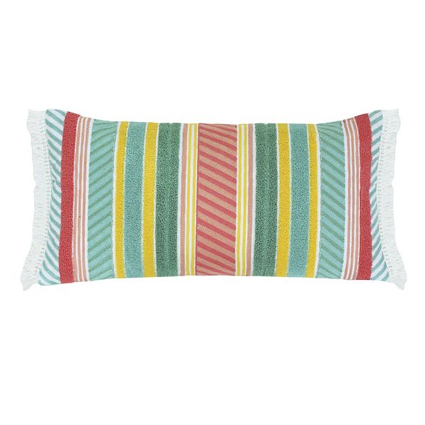 Levtex Home Summertime Stripped Crewel Throw Pillow Levtex