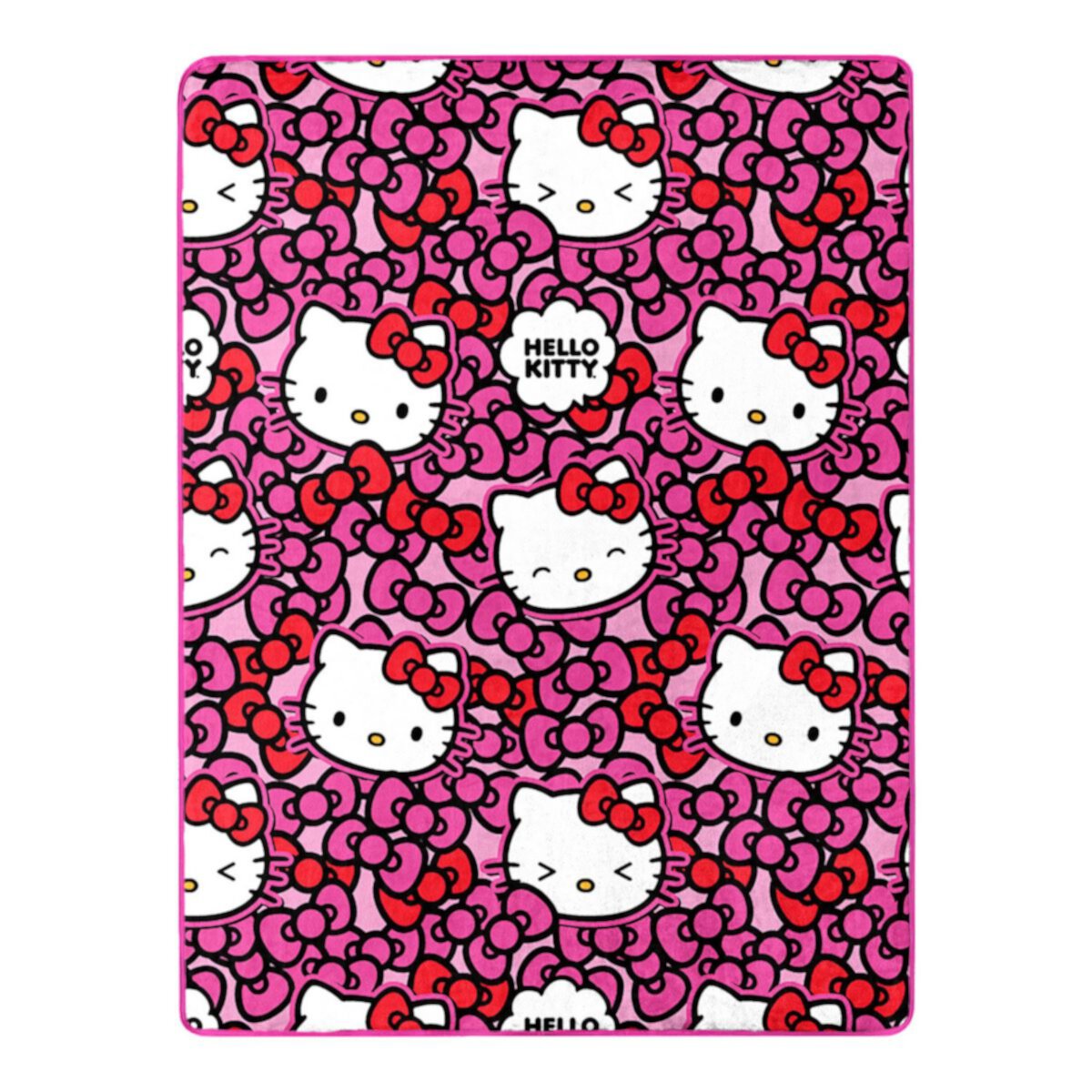 Hello Kitty More Bows Please Silk Touch Throw Blanket Licensed Character