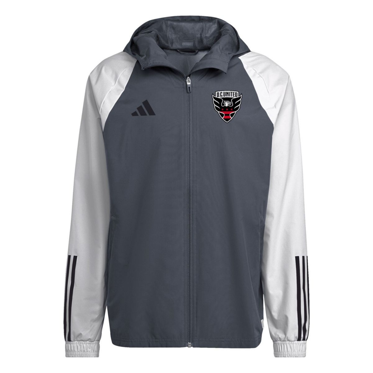 Мужская Повседневная куртка adidas Серый D.C. United 2024 All-Weather Full-Zip Unbranded