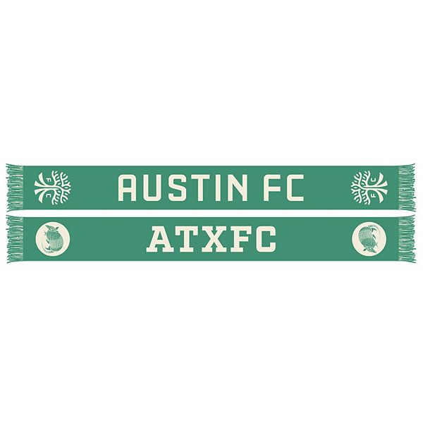 Шарф с кисточками и уникальным узором Green Austin FC 2024, длина 157 см Ruffneck Scarves